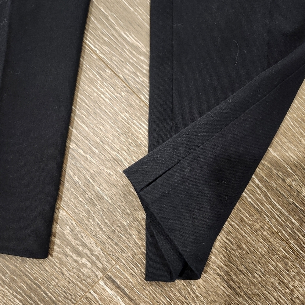 Lafayette 148 Finesse Crepe Bleecker Pants in Black Size 6 New‎ condition - Picture 9 of 10